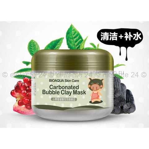 Очищающая пузырьковая маска BioAqua Carbonated Bubbled Clay Mask