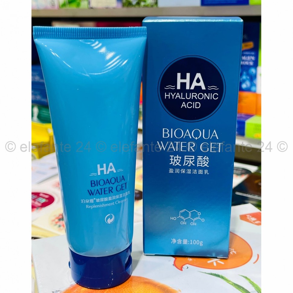 Пенка для умывания Bioaqua Hyaluronic Acid Water Get Cleanser 100g (125)