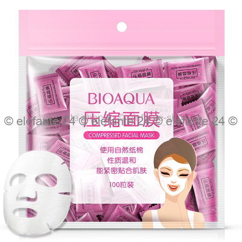 Прессованная тканевая маска-таблетка BioAqua Compressed Facial Mask 1 шт.