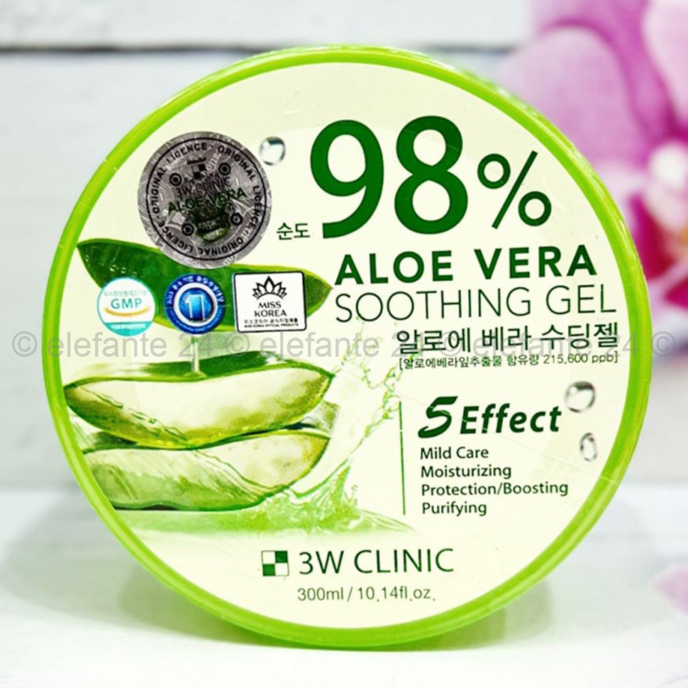 Гель для тела 3W Clinic Aloe Vera 98% Soothing Gel 300ml (78)