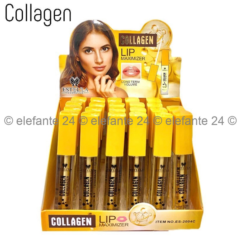 Блеск для увеличения объема губ Estella Collagen Lip Maximizer ES-2004C