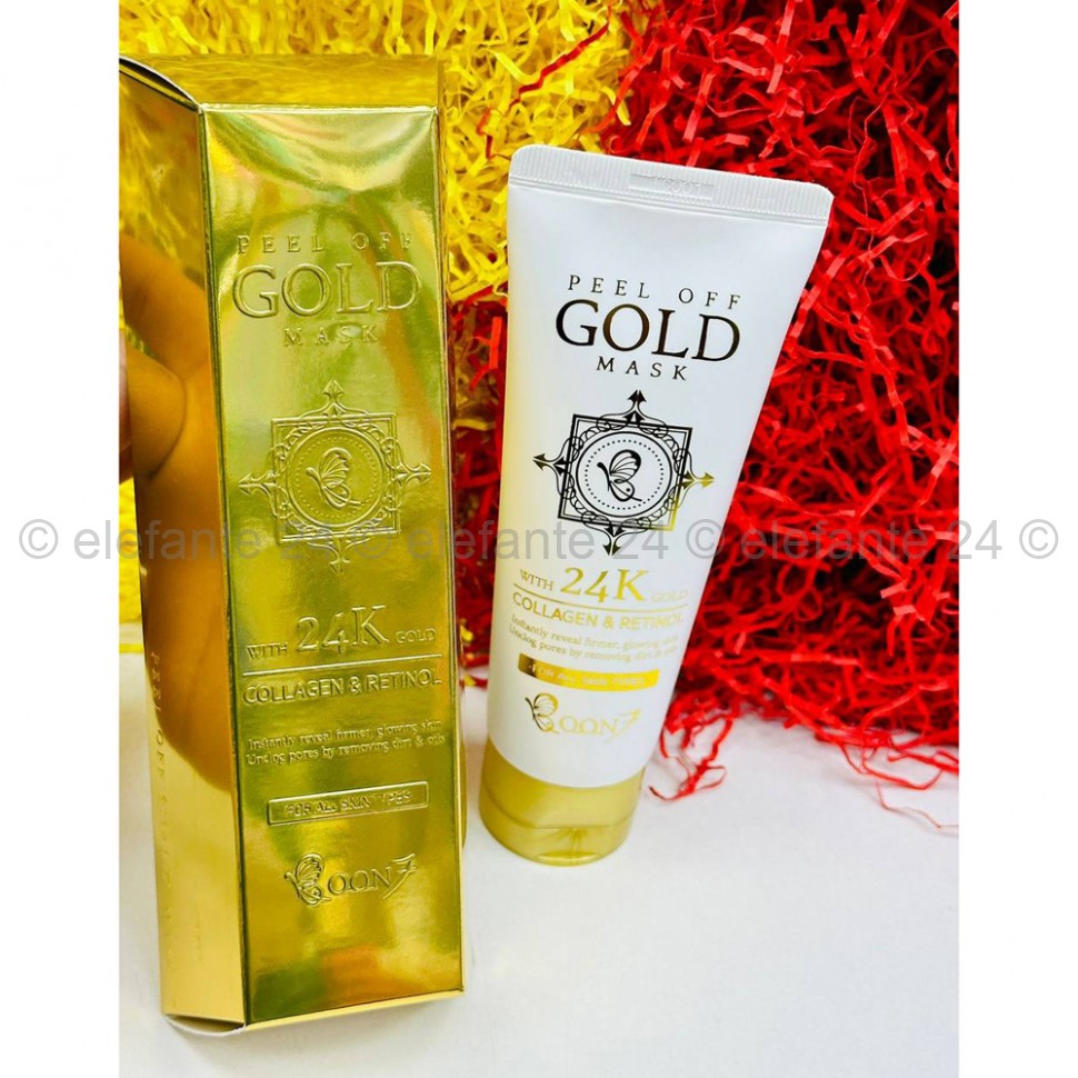 Маска-пленка для лица Boon7 Peel Off Gold Mask Collagen & Retinol 100g (13)