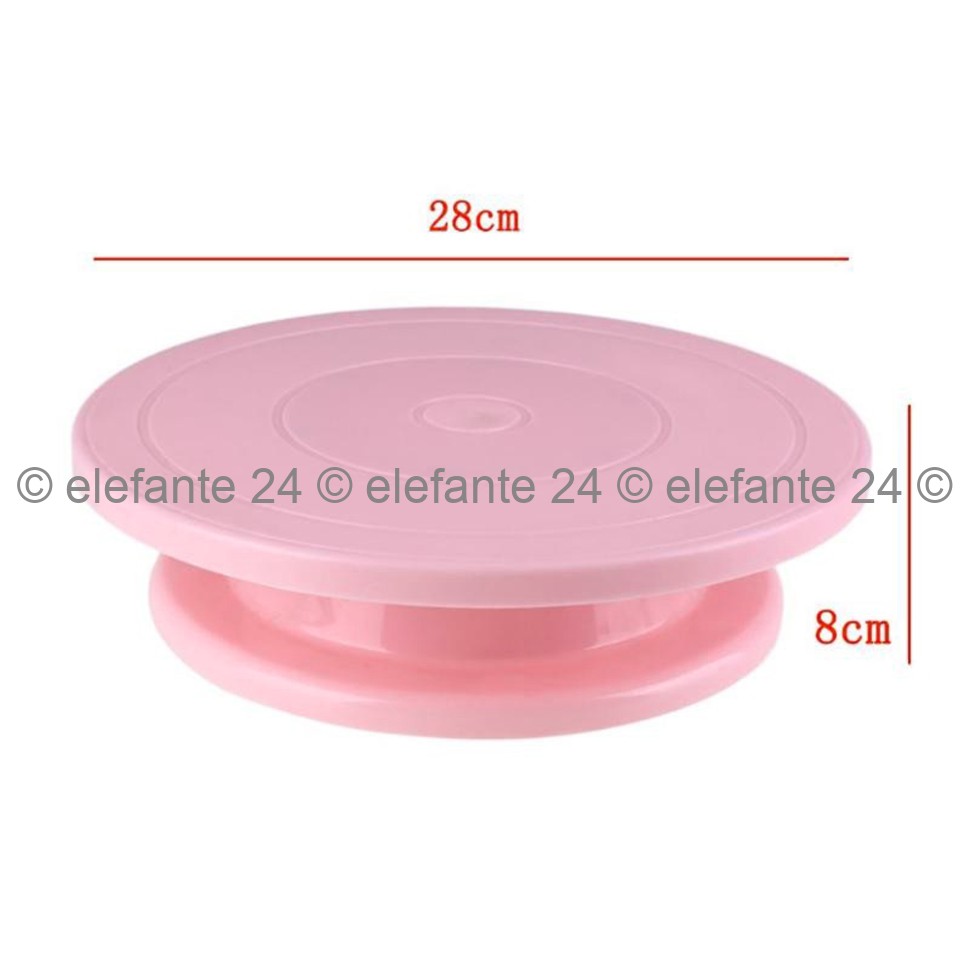 Пластиковая вращающаяся подставка для торта 28 см DOM-022