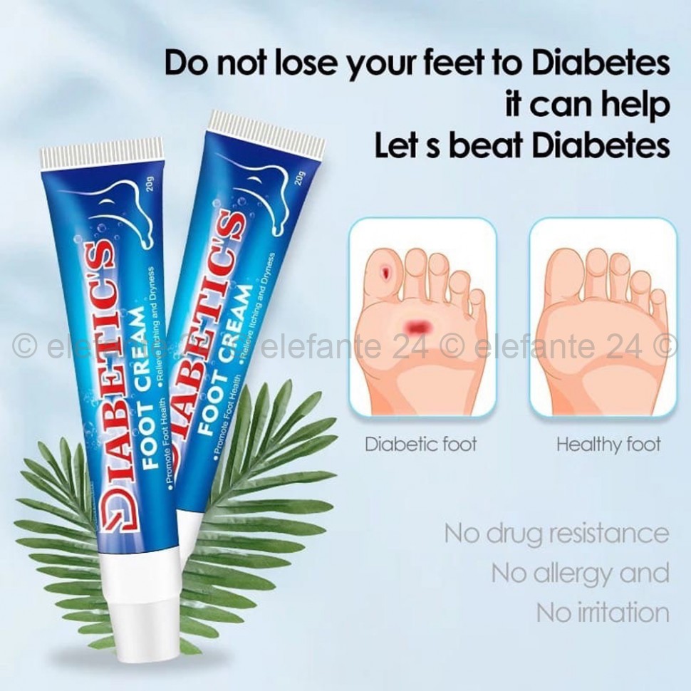 Крем для диабетической стопы Sumifun Diabetics Foot Cream 20g (106)