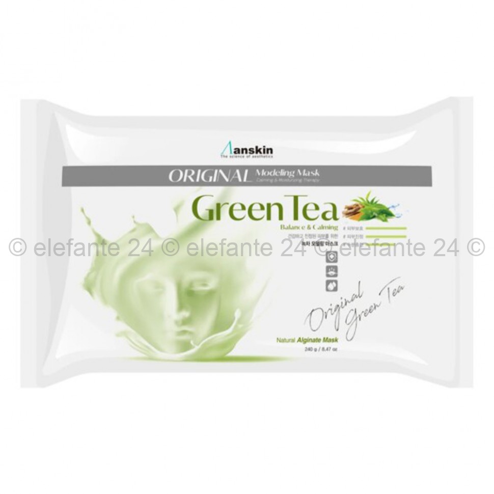 Маска альгинатная с экстрактом зеленого чая ANSKIN Green Tea Modeling Mask 240g (78)