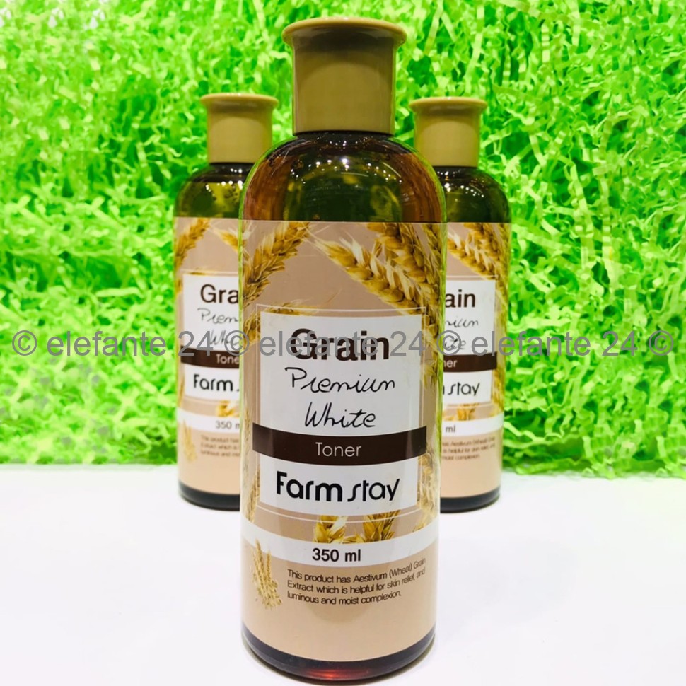 Тонер с экстрактом ростков пшеницы FarmStay Grain Premium White, 350 ml (125)