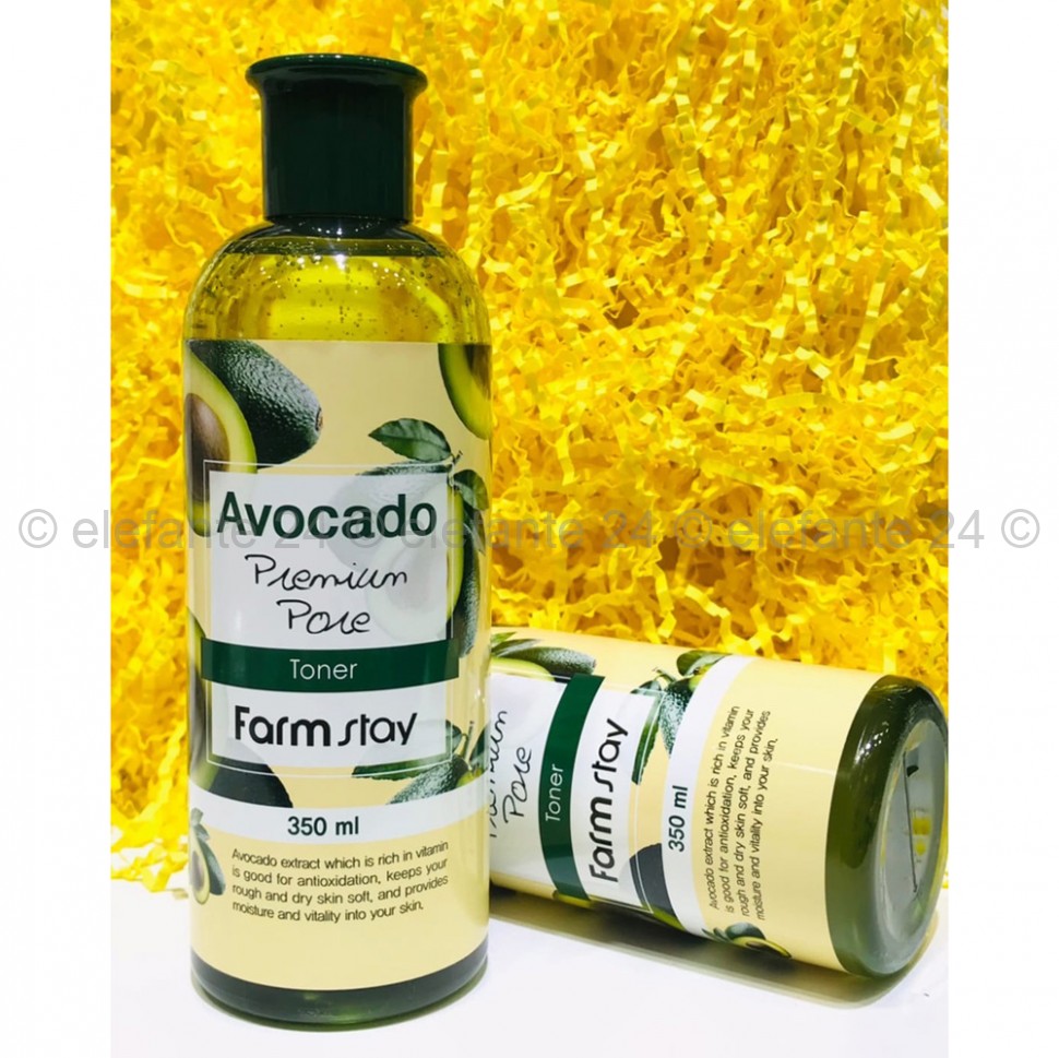 Тонер с экстрактом авокадо FarmStay Avocado Premium Pore Toner, 350 ml (125)