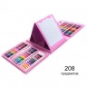 Набор детский для творчества 208 предметов розовый DT-231