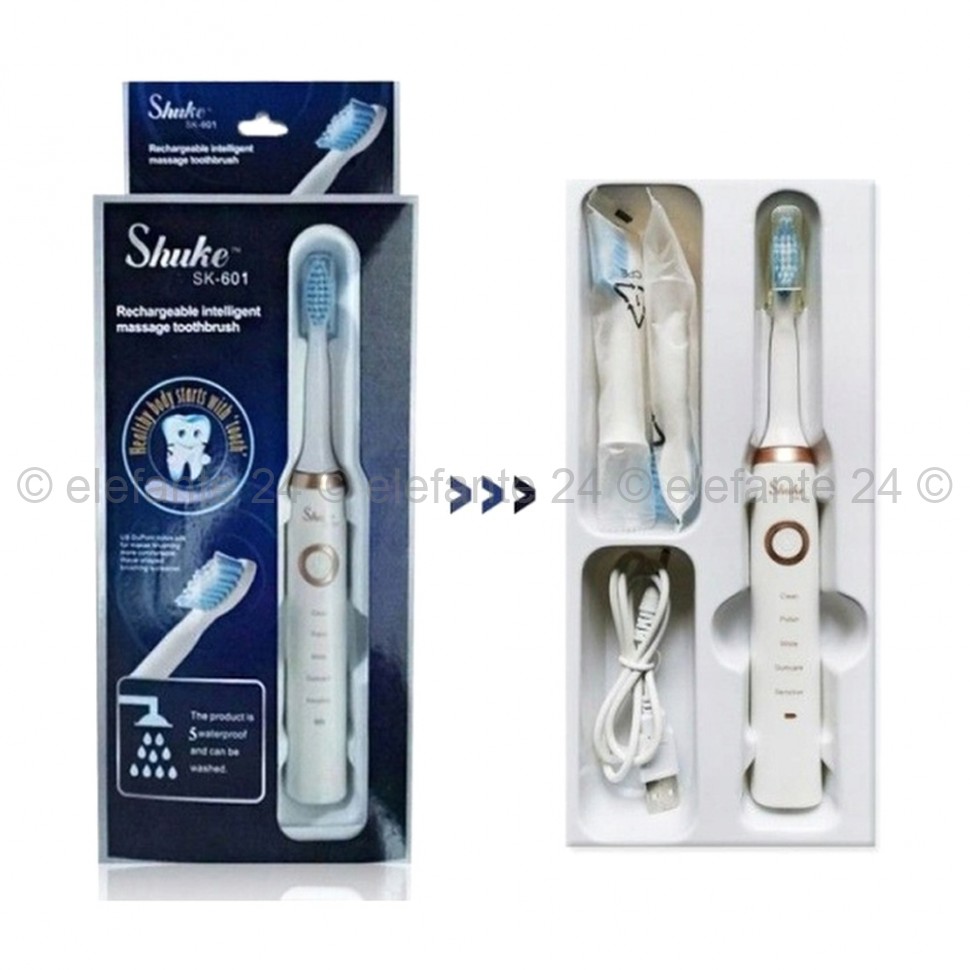 Электрическая зубная щетка Shuke SK-601 TDK-140 White