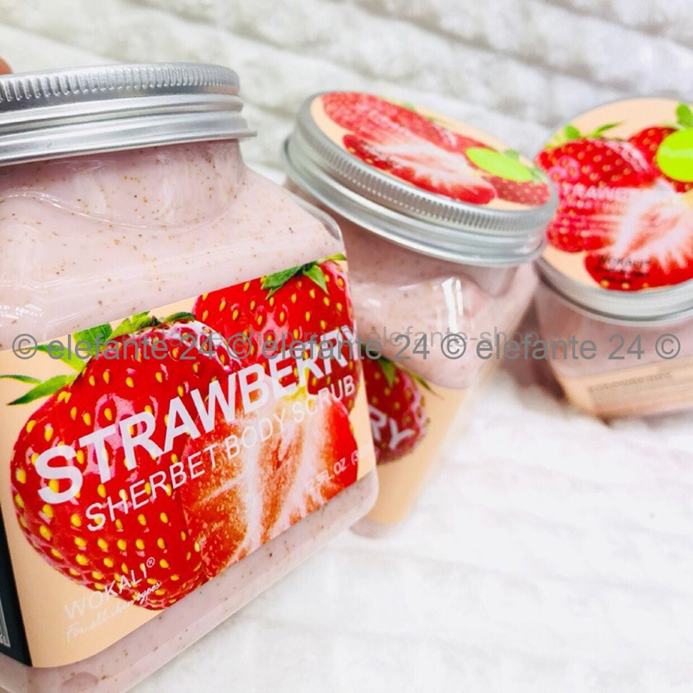 Скраб для тела Wokali Strawberry Sherbet Body Scrub (125)
