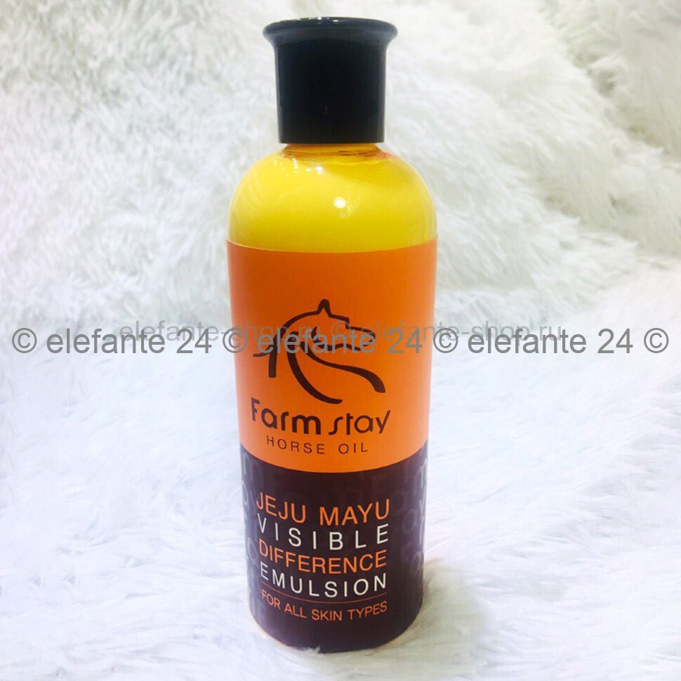 Эмульсия c лошадиным жиром FarmStay Visible Difference Horse Oil Moisture Emulsion 350ml (125)