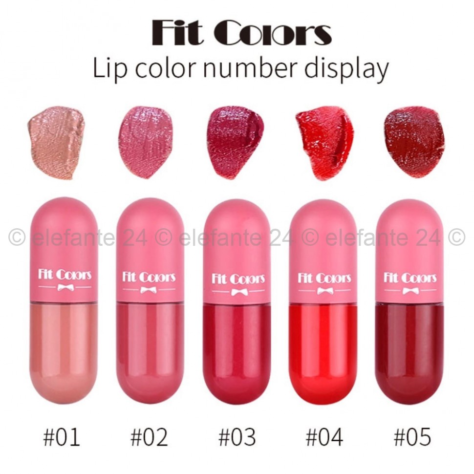 Набор капсульных матовых помад Fit Colors Matte Lip Gloss Set (106)