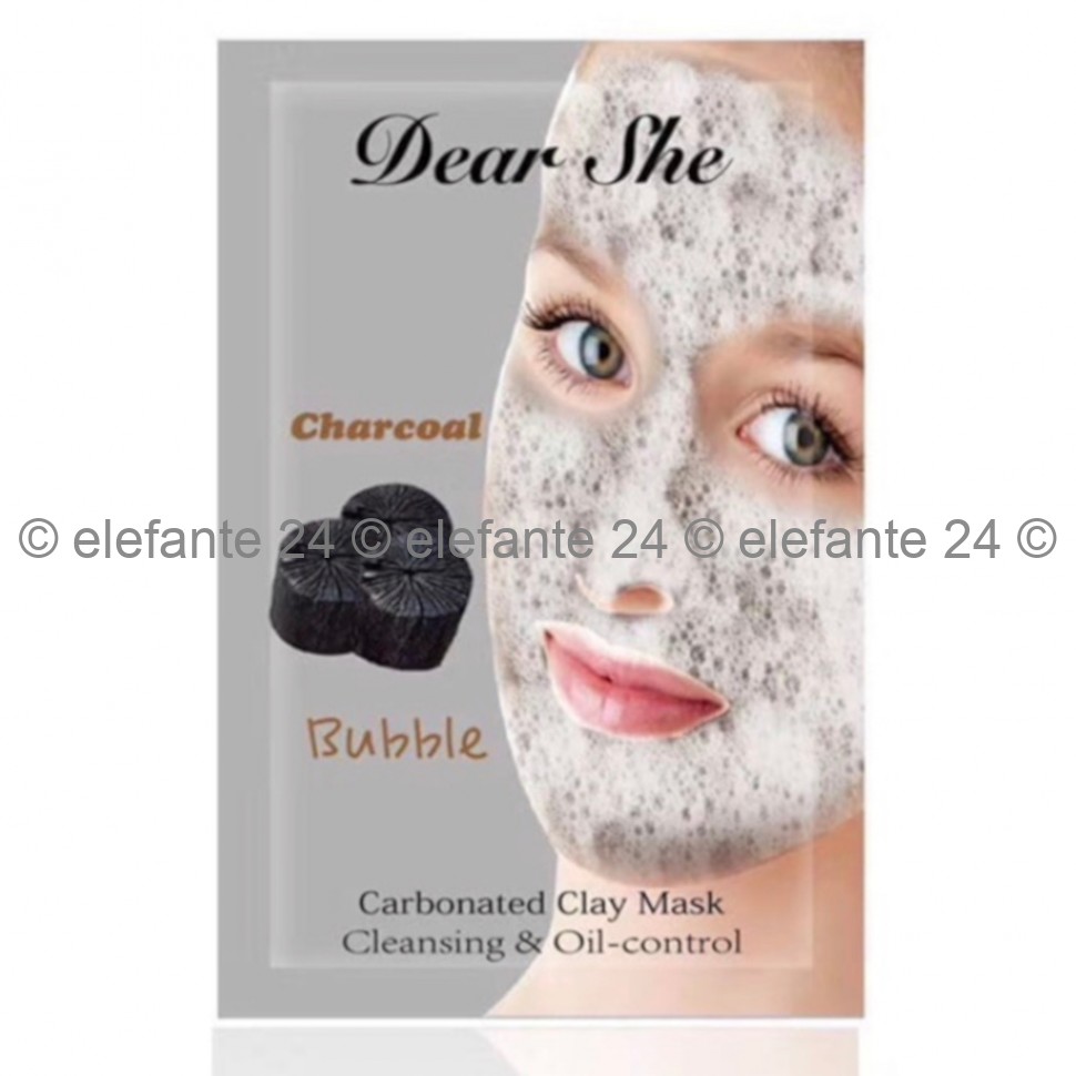Черные пузырьковые маски Dear She Charcoal Bubble 10 штук