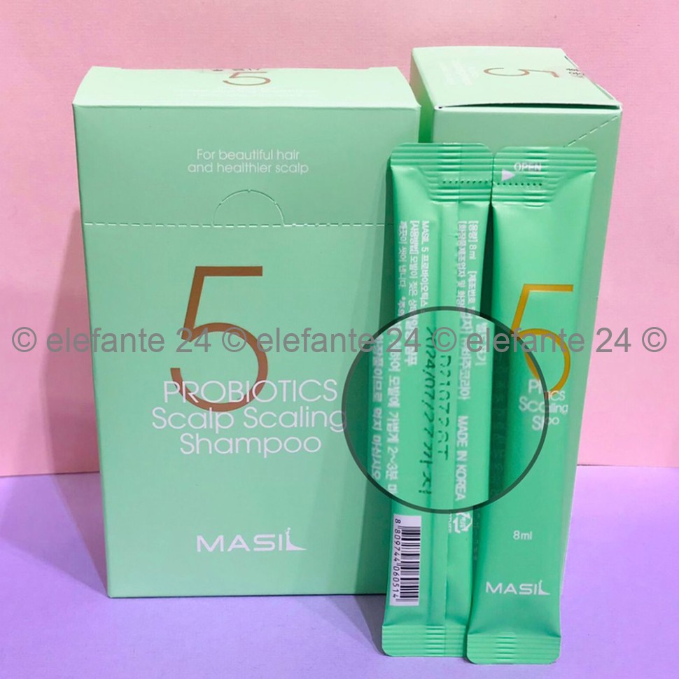 Глубокоочищающий шампунь с пробиотиками Masil 5 Probiotics Scalp Scaling Shampoo (78)