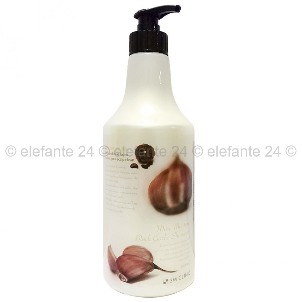 Шампунь от выпадения волос 3W Clinic More Moisture Black Garlic Shampoo 1500ml (125)
