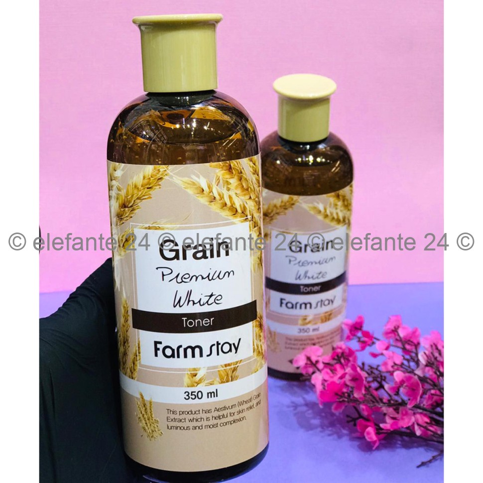 Тонер с экстрактом ростков пшеницы FarmStay Grain Premium White, 350 ml (78)