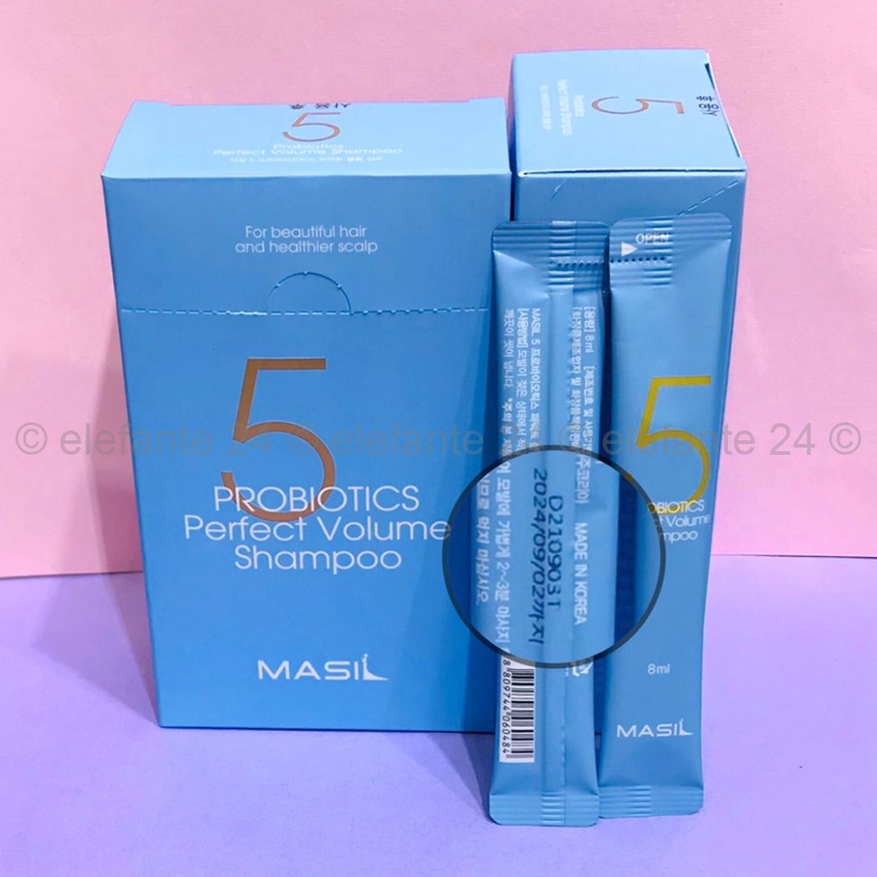 Шампунь для объема волос Masil 5 Probiotics Perfect Volume Shampoo (78)