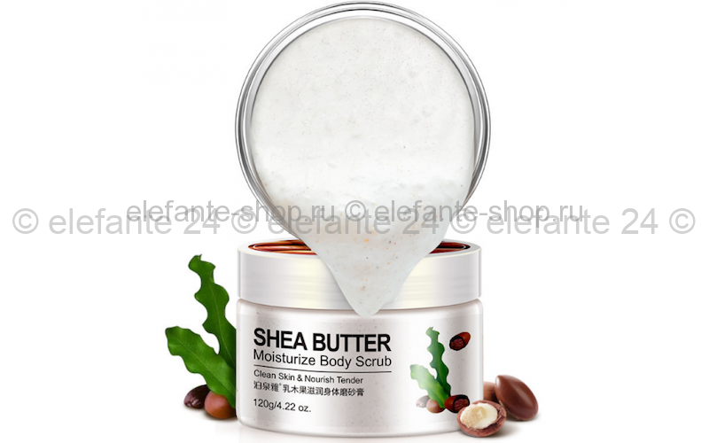 Увлажняющий скраб для тела BioAqua Shea Butter Moisturize Body Scrub с маслом Ши 120 гр.