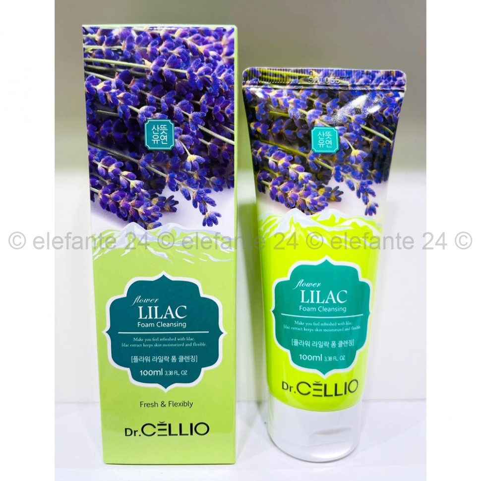 Пенка для умывания Dr. CELLIO Flower Lilac Foam Cleansing 100ml (125)