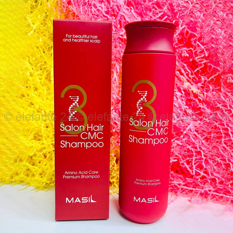 Шампунь с керамидами Masil 3 Salon Hair CMC Shampoo 300ml (13)