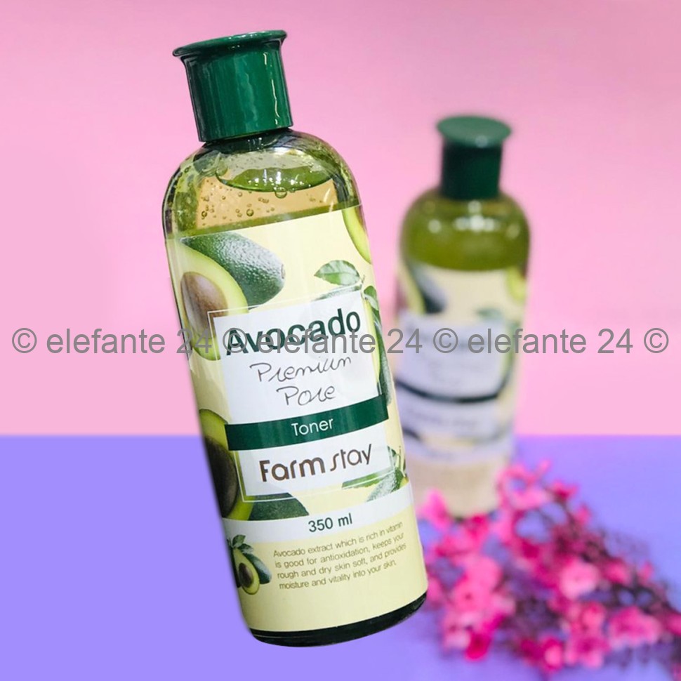 Тонер с экстрактом авокадо FarmStay Avocado Premium Pore Toner, 350 ml (78)