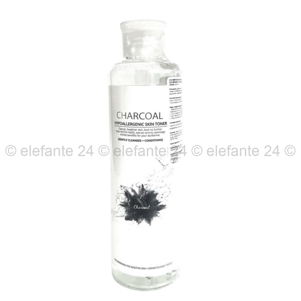 Тонер Eco Branch Charcoal Hypoallergenic Skin Toner 250ml (51)