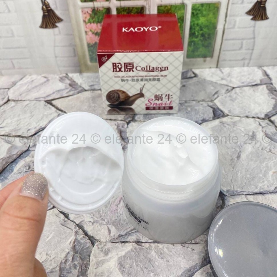 Крем для лица с муцином улитки и коллагеном Kaoyo Snail Collagen Cream 80g