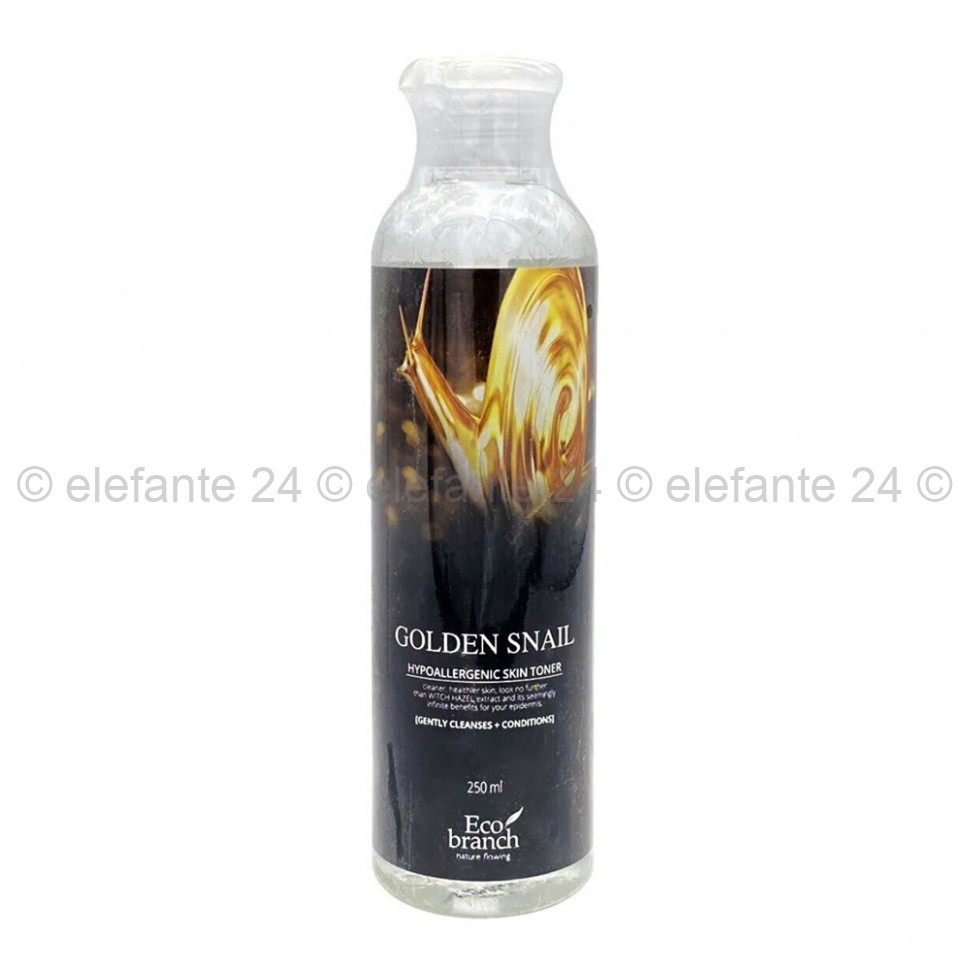 Тонер Eco Branch Golden Snail Hypoallergenic Skin Toner 250ml (51)