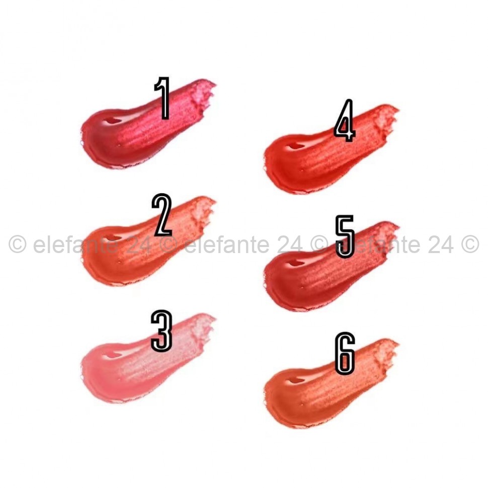 Набор матовых блесков для губ Mousse Mist Lip Glaze Velvet Matte 6 шт (106)