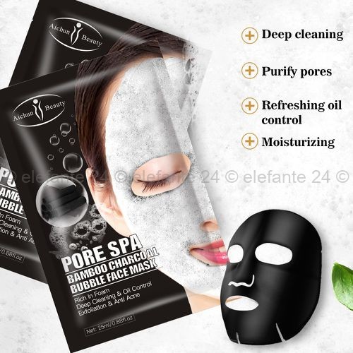 Листовая маска с бамбуковым углём Aichun Beauty Pore Spa
