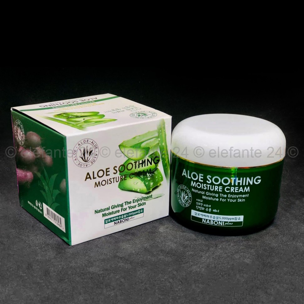 Крем для лица с экстрактом алоэ Naboni Aloe Soothing Moisture Cream 100g (125)