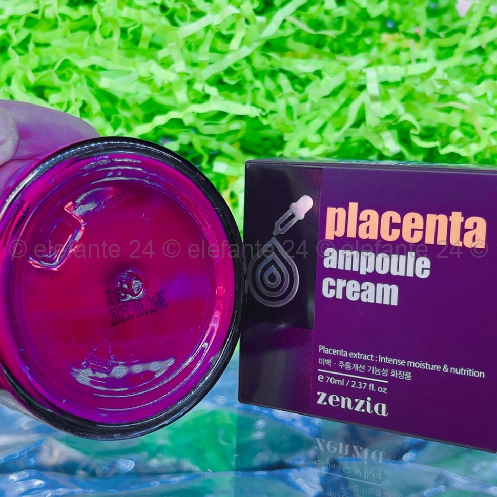 Крем с плацентой Zenzia Placenta Ampoule Cream 70ml (125)