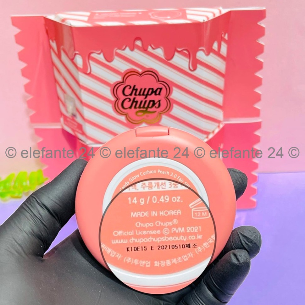 Тональная основа-кушон Chupa Chups Candy Glow Cushion Peach SPF 50+ PA +++ (78)