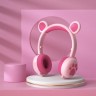 Наушники беспроводные с медвежьими ушками Hello Bear BK5 Pink (15)