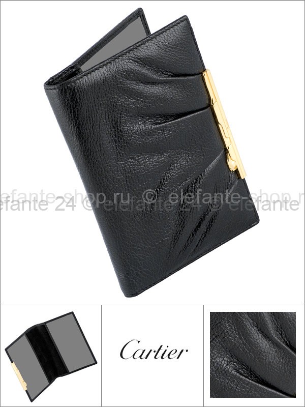 Обложка для паспорта "Cartier" 2004 black