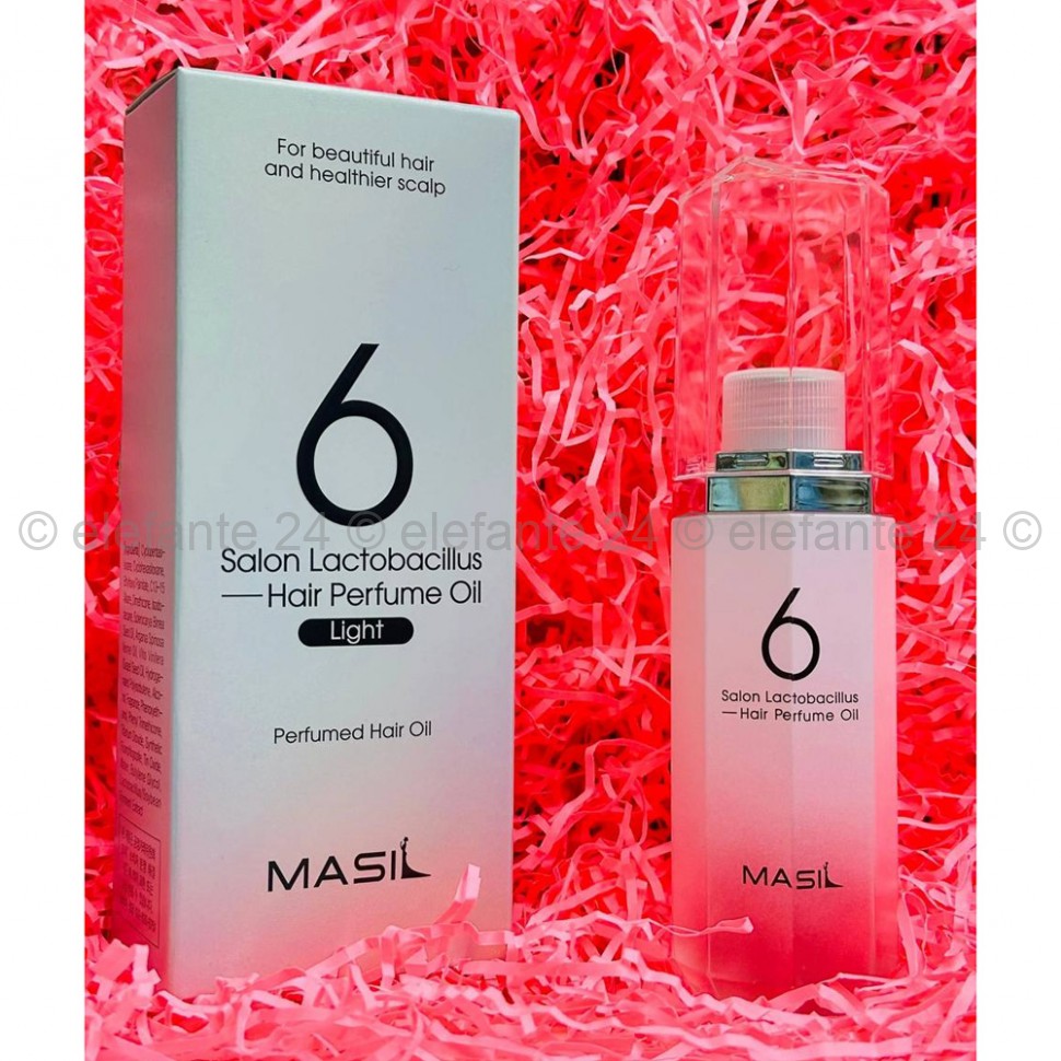 Парфюмированное масло для волос Masil Salon Lactobacillus Hair Perfume Light Oil 66ml (13)