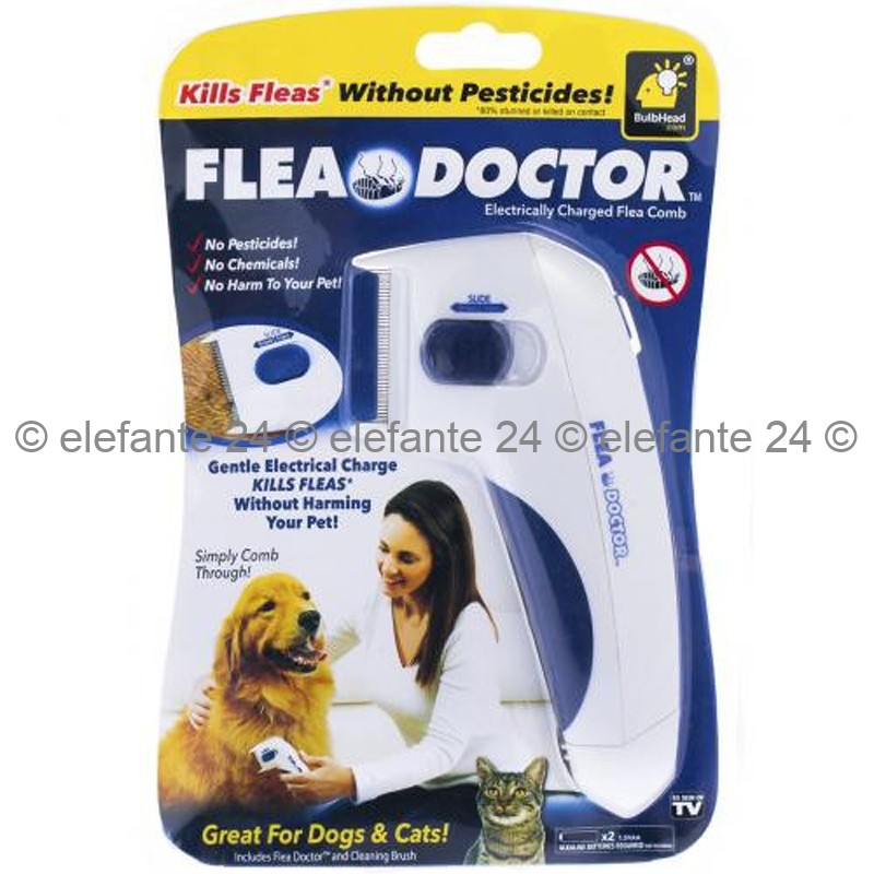 Машинка для вычесывания клещей Flea Doctor, TV-558