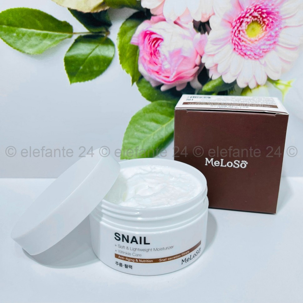 Восстанавливающий крем с муцином улитки Meloso Snail Cream 100ml (125)