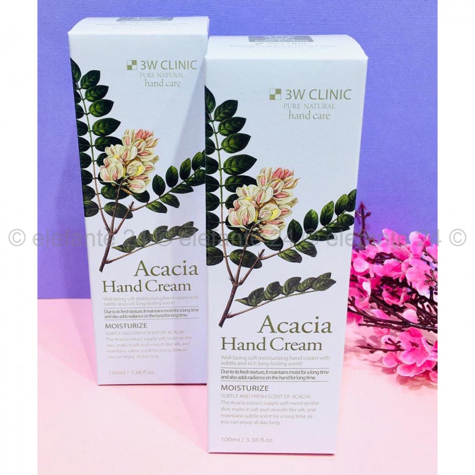 Крем для рук 3W Clinic Acacia Lovely Hand Cream, 100 мл (78)