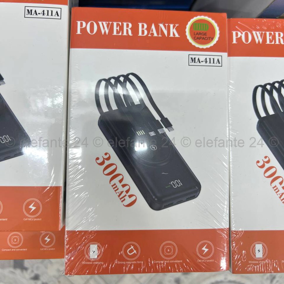 Повербанк MA-411A 30000mAh Power Bank Black (96)