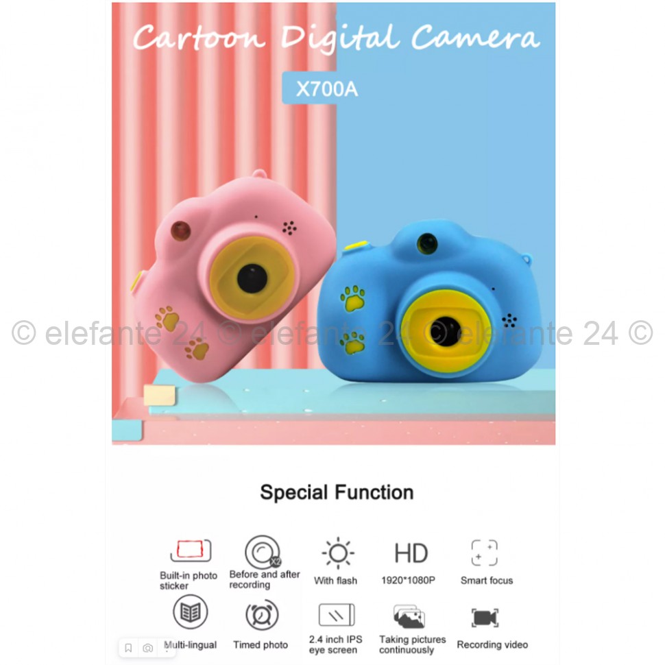 Детский фотоаппарат Childrens Camera Mini X700 (15)
