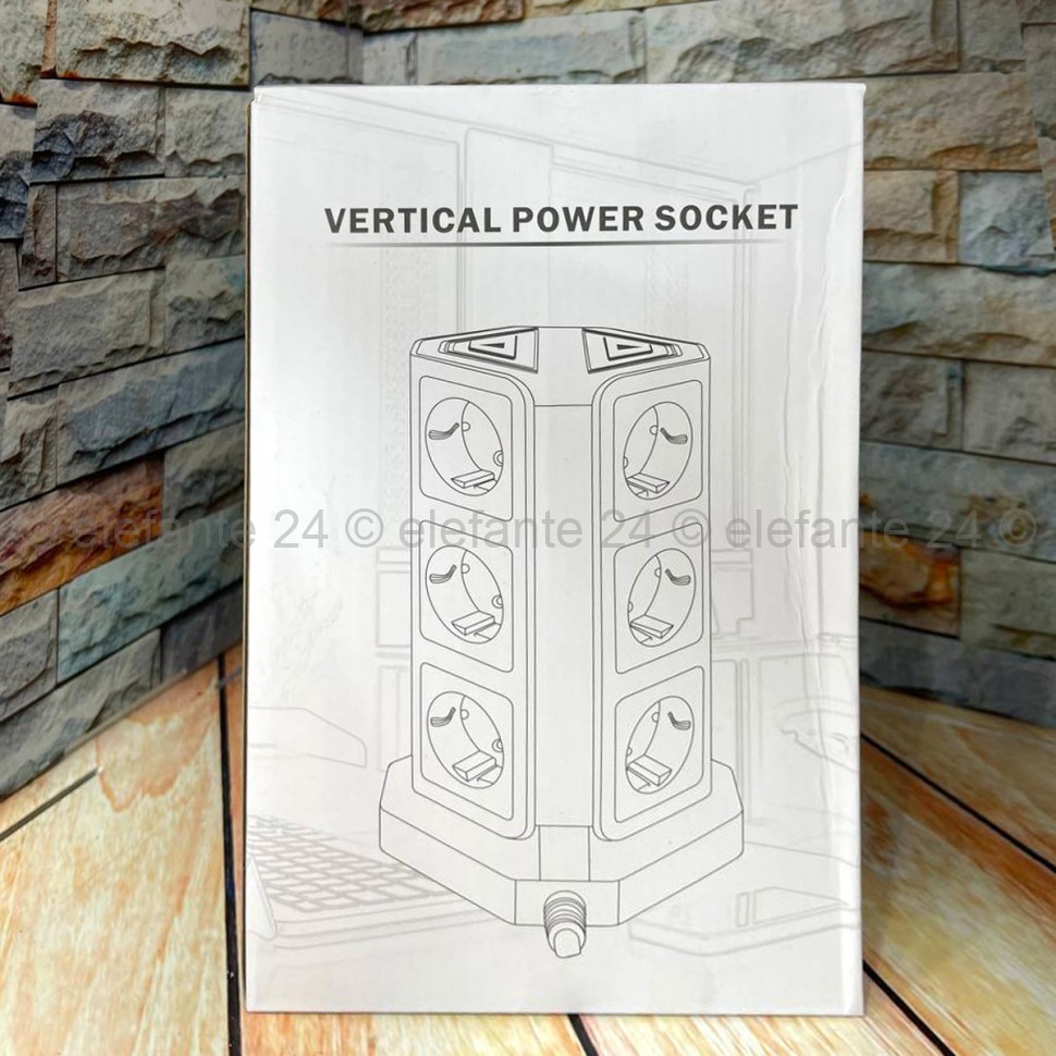 Сетевой фильтр Vertical Power Socket 9 + 5USB TP-VD5U9E Black (96)