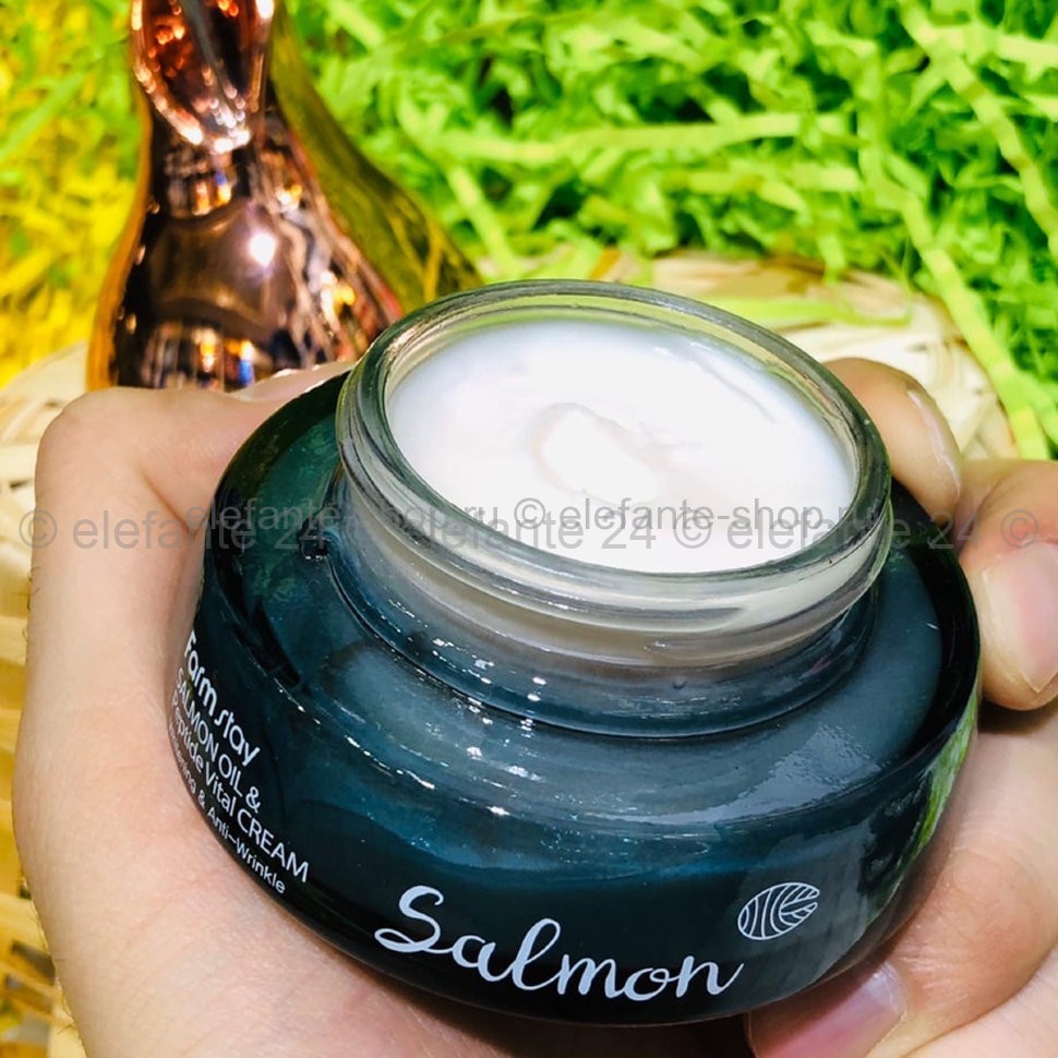 Крем FarmStay Salmon Oil & Peptide Vital Cream, 50 гр (125)