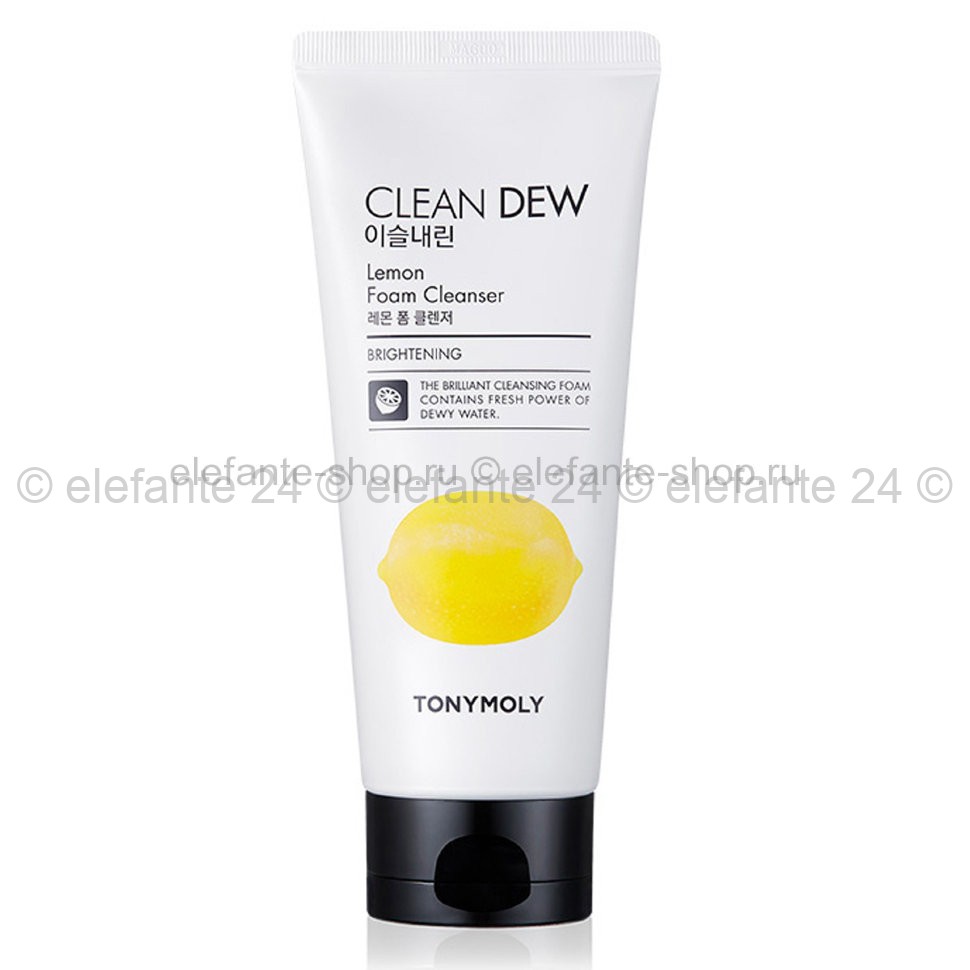 Пенка для умывания Tony Moly Clean Dew LEMON Foam Cleanser, 180 мл (51)