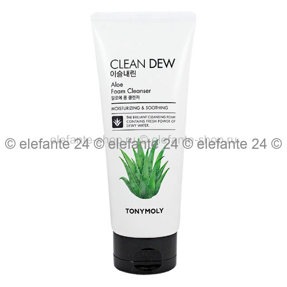 Пенка для умывания Tony Moly Clean Dew ALOE Foam Cleanser, 180 мл (51)