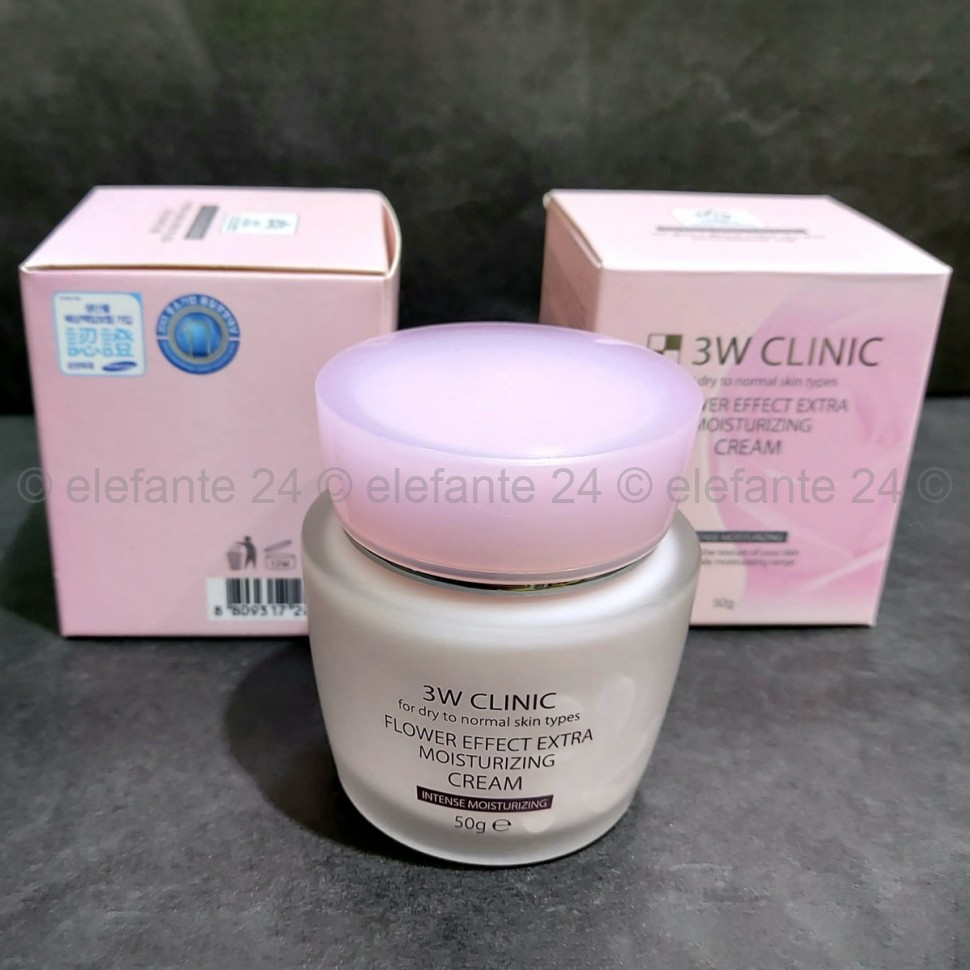 Крем для лица 3W CLINIC Flower Effect Extra Moisturizing Cream 50g (51)
