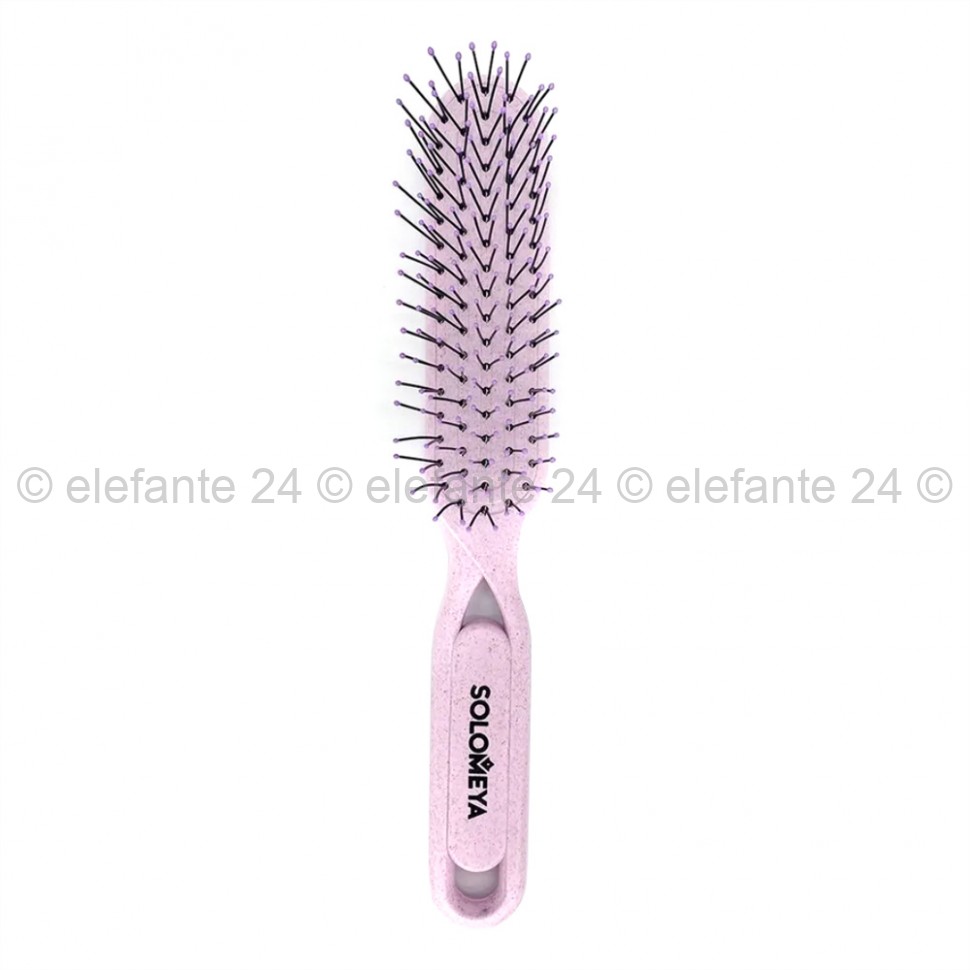Расческа для распутывания сухих и влажных волос Solomeya Detangling Bio Hair Brush Pink (51)