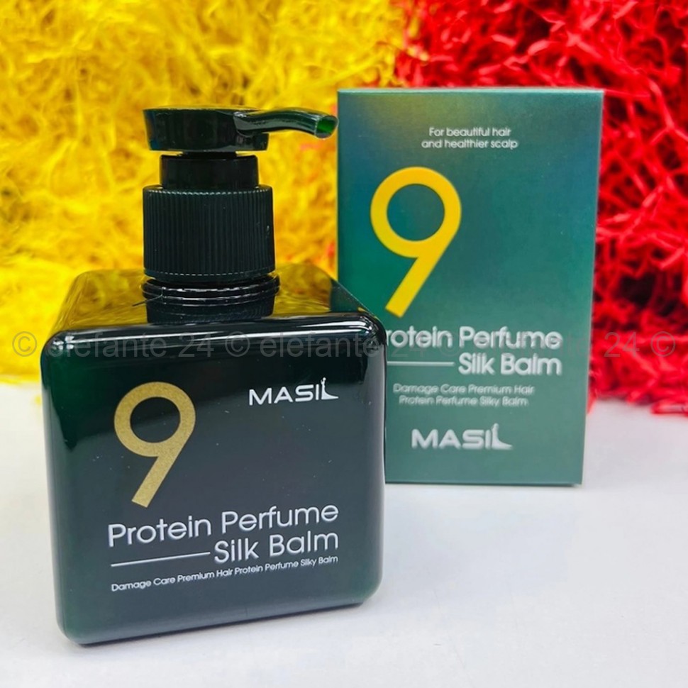 Бальзам для поврежденных волос Masil 9 Protein Perfume Silk Balm 180ml (13)