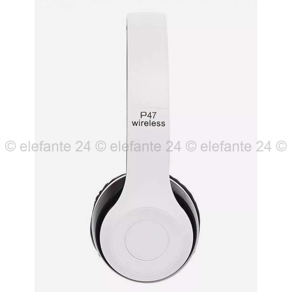 Беспроводные наушники P47 Wireless Headphones White (15)