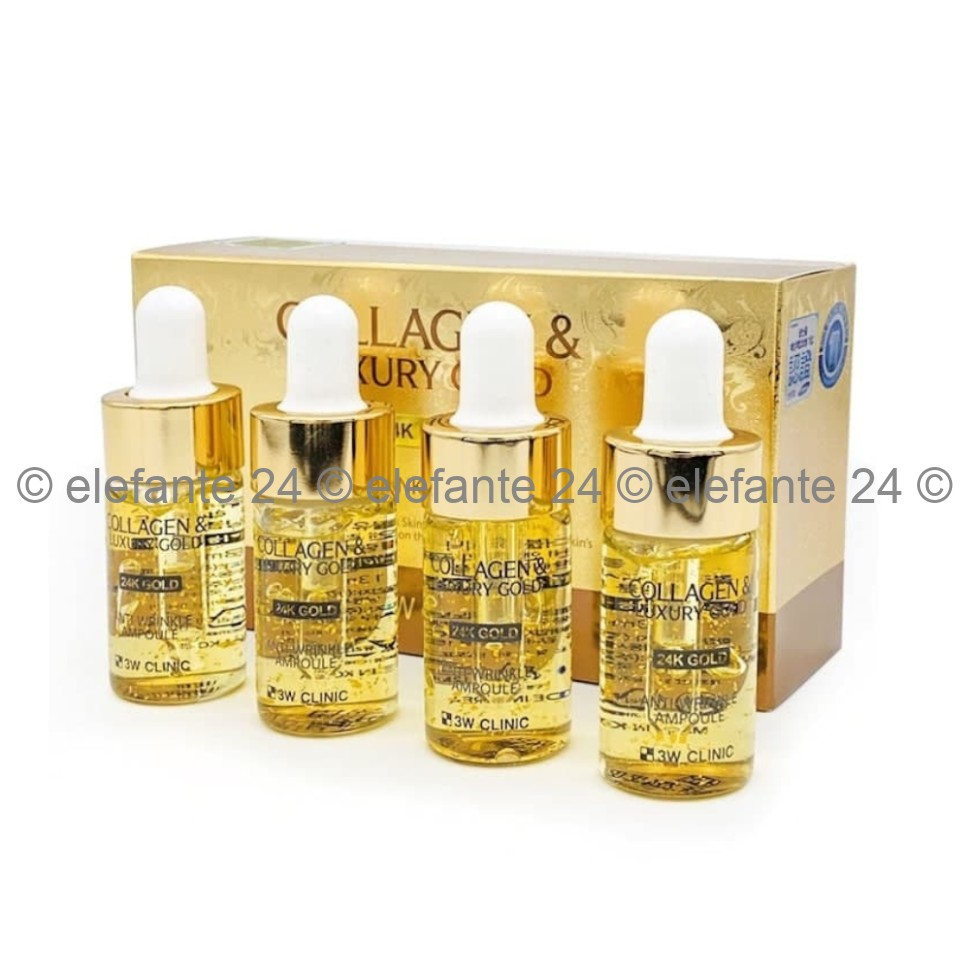 Набор сывороток 3W Clinic Collagen Luxury Gold Anti-Wrinkle Ampoule 4x13ml (51)
